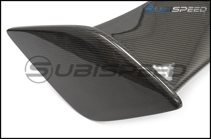 OLM SilverLine Carbon OEM STI Style Spoiler w/ Black Bases 2015-2021 WRX/STI