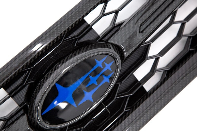 OLM LE Dry Carbon Fiber Grille Garnish Overlays 2018-2021 WRX/STI