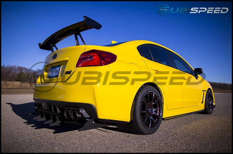 OLM Carbon Fiber Rear Bumper Exhaust Finishers 2015-2021 WRX/STI