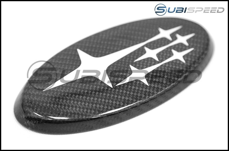 JDMS Front and Rear Carbon Frameless Emblem Set 2015-2021 WRX/STI