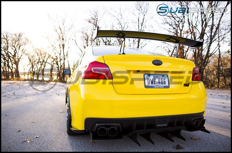 OLM Carbon Fiber Rear Bumper Exhaust Finishers 2015-2021 WRX/STI