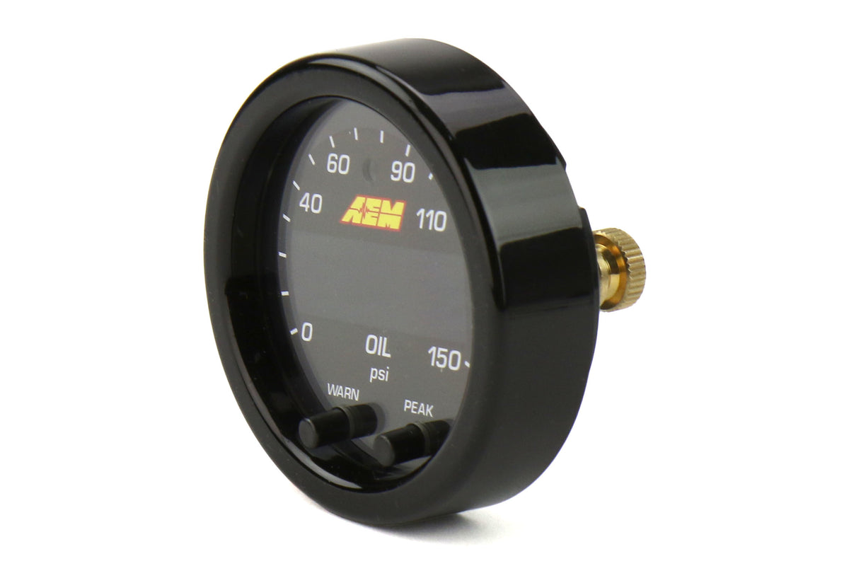 AEM X-Series 52mm Oil Pressure Gauge 0-150PSI — WRXDaily