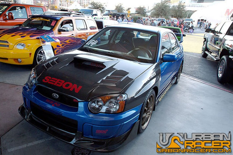 Seibon CW Style Carbon Fiber Front Lip 2004-2005 Impreza/WRX/STI