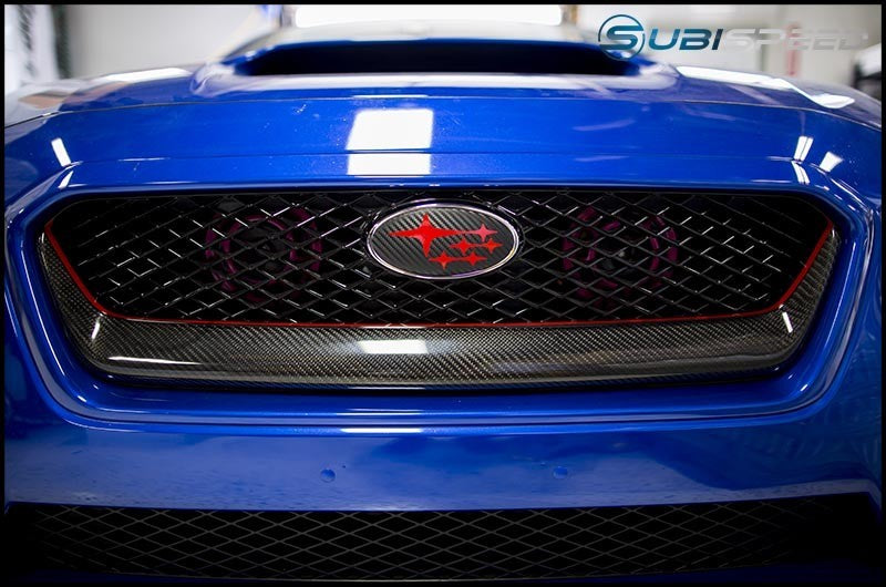 OLM S-Line Carbon Fiber Grille Overlay 2015-2017 WRX/STI