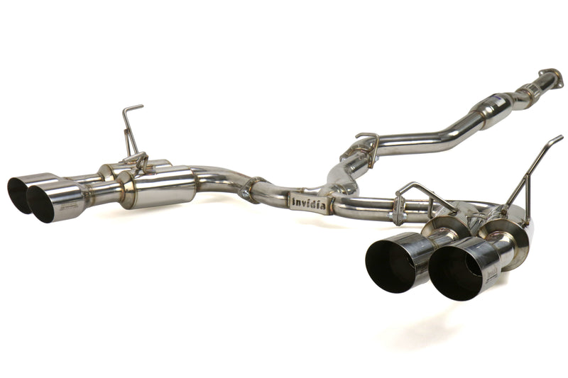 Invidia Gemini R400 Stainless Steel Quad Tip Catback Exhaust 2022+ WRX