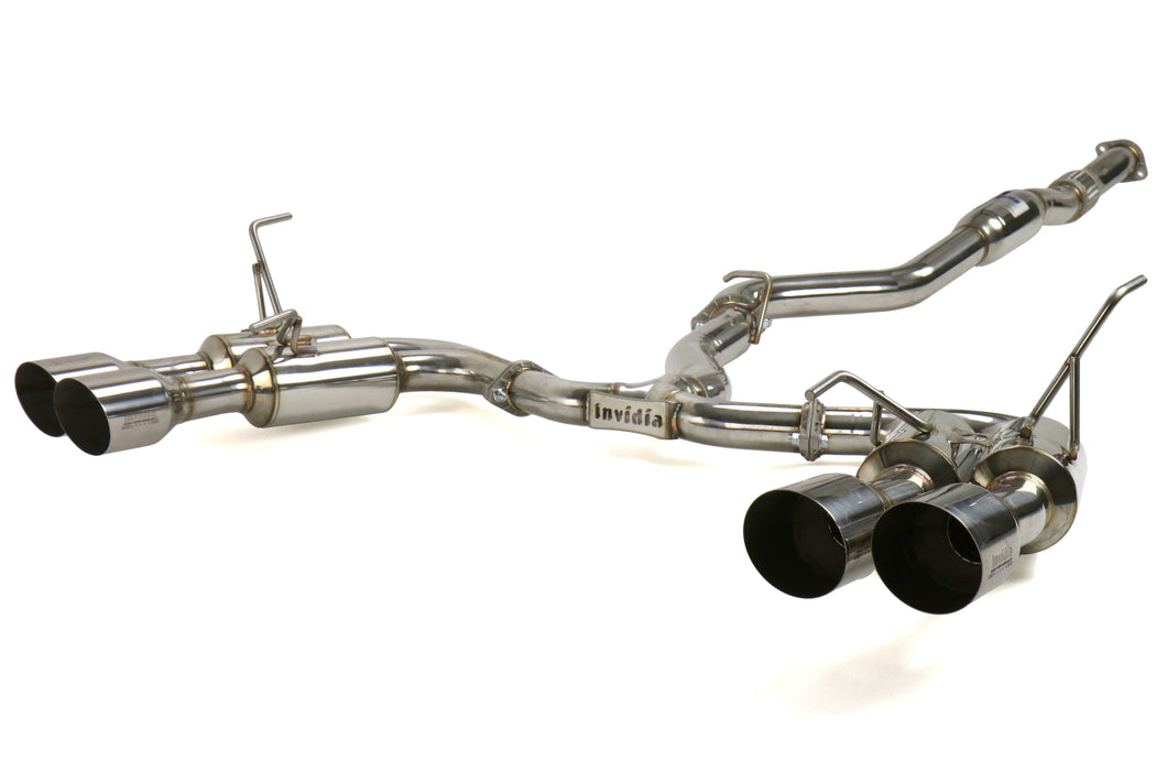 Invidia Gemini R400 Stainless Steel Quad Tip Catback Exhaust 2022+ WRX ...