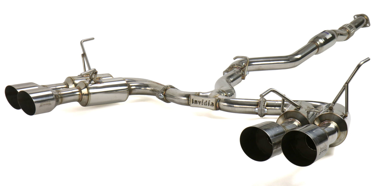 Invidia Gemini R400 Stainless Steel Quad Tip Catback Exhaust 2022