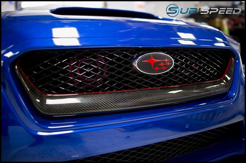 OLM S-Line Carbon Fiber Grille Overlay 2015-2017 WRX/STI