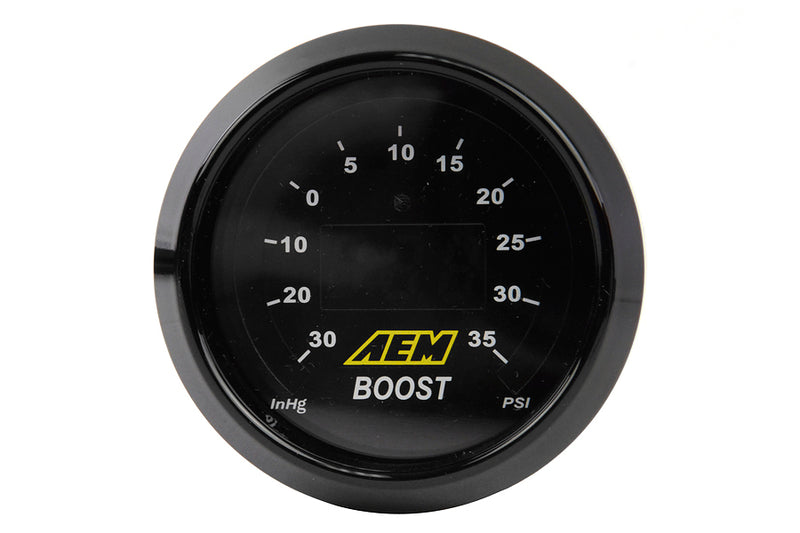 AEM 52mm Digital Boost Gauge -30 to 25psi