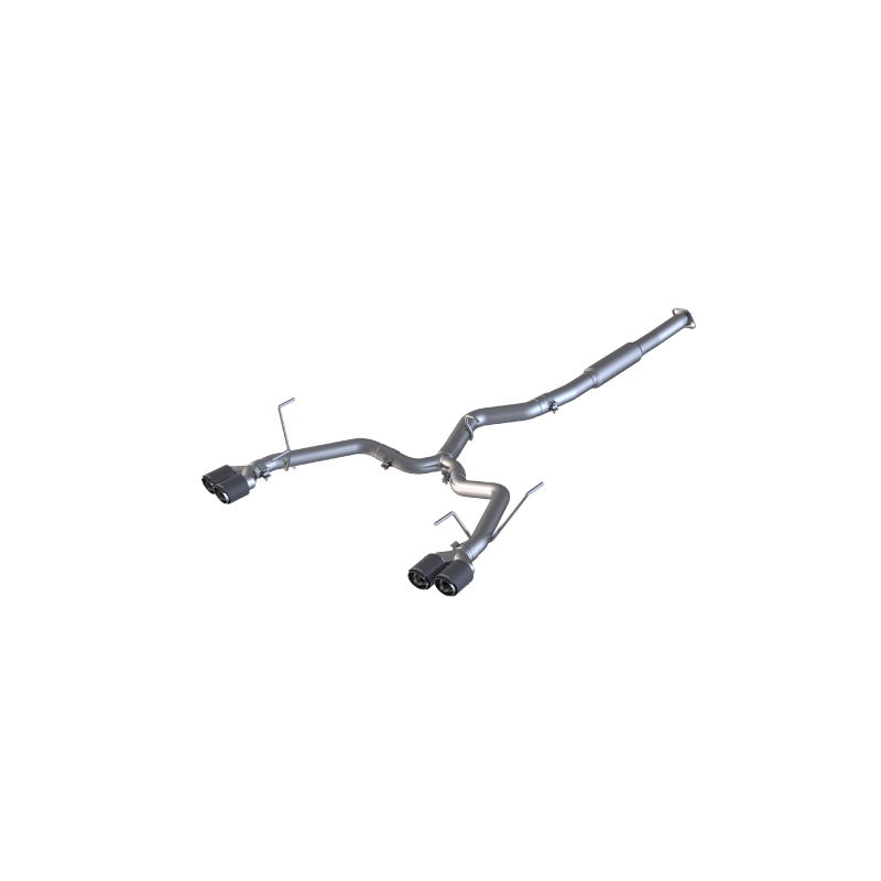 MBRP Race 3" Carbon Fiber Quad Tip Catback Exhaust 2015-2021 WRX/STI