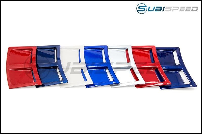 OLM S207 Style Paint Matched Rear Bumper Vent Inserts 2015-2021 WRX/STI