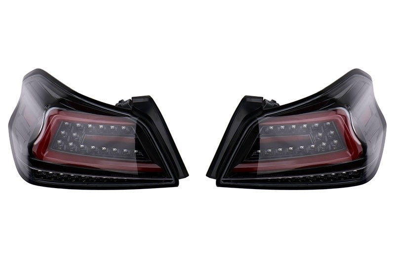 Spec-D Sequential Tail Lights Black Housing w/ Clear Lens 2015-2021 WRX/STI