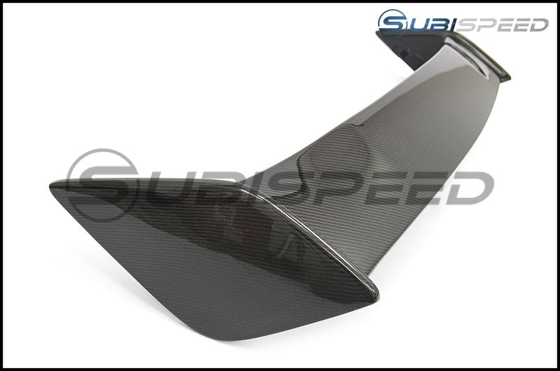 OLM SilverLine Carbon OEM STI Style Spoiler w/ Black Bases 2015-2021 WRX/STI
