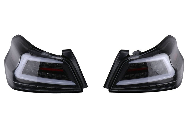 Spec-D Sequential Tail Lights Black Housing w/ Clear Lens 2015-2021 WRX/STI