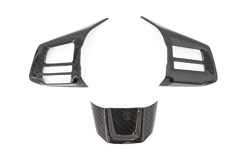 OLM S-Line Carbon Fiber Steering Wheel Covers (MT) 2019-2021 WRX/STI