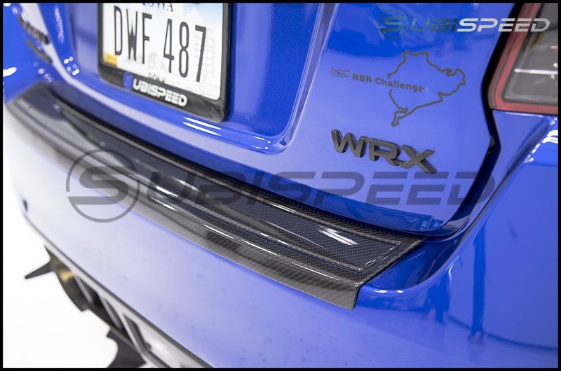 OLM LE Dry Carbon Fiber Rear Bumper Protector 2015-2021 WRX/STI