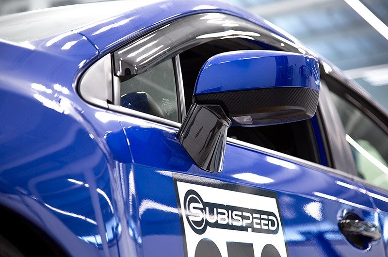 OLM LE Dry Carbon Fiber Lower Mirror Mount Cover 2015-2021 WRX/STI