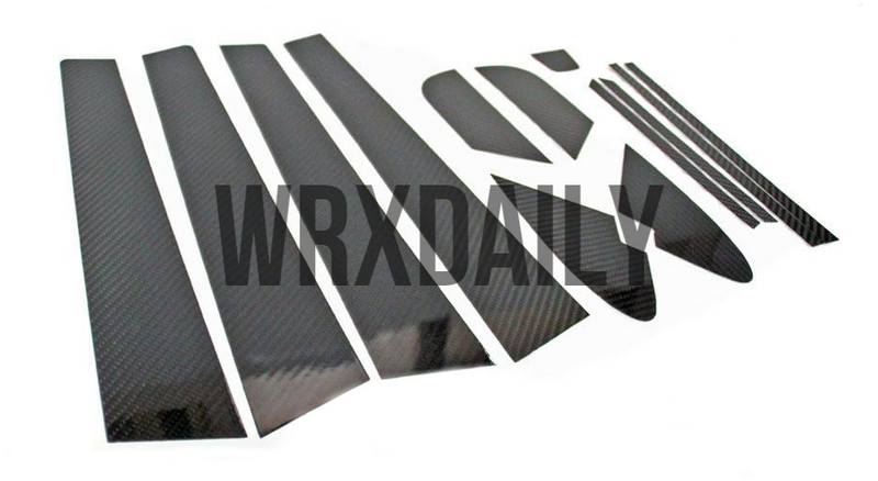 MSP Carbon Fiber Exterior Pillar Trim 2015-2021 WRX/STI