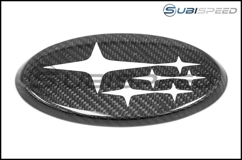 JDMS Front and Rear Carbon Frameless Emblem Set 2015-2021 WRX/STI