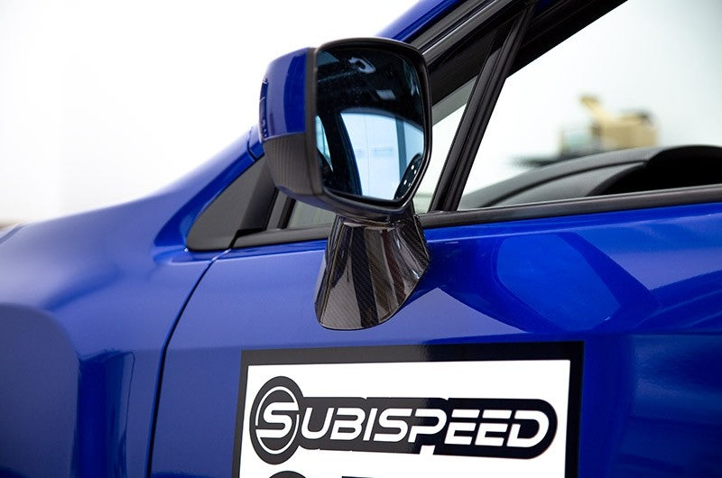 OLM LE Dry Carbon Fiber Lower Mirror Mount Cover 2015-2021 WRX/STI