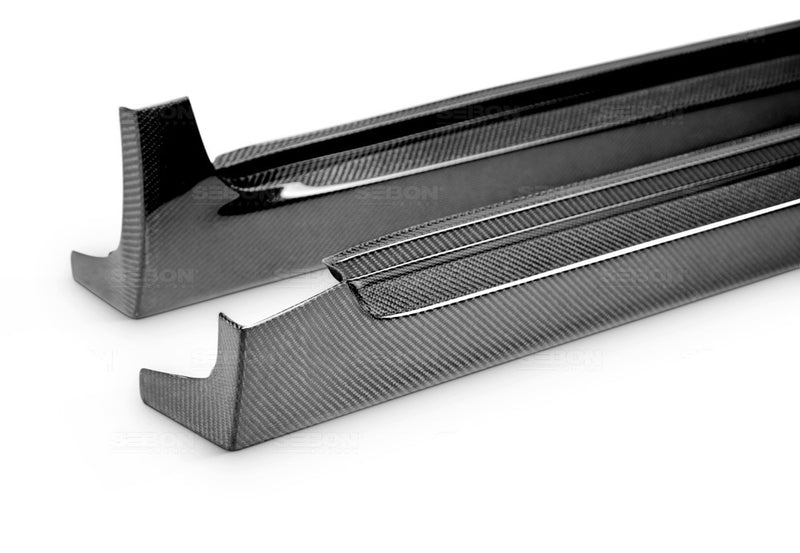 Seibon OEM Style Carbon Fiber Side Skirts 2008-2014 STI / 2011-2014 WRX