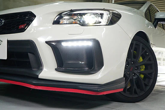 MSP JDM Style Carbon Fiber Fog Light Bezels w/o Fog Light Hole 2018-2021 WRX / 2018-2021 STI