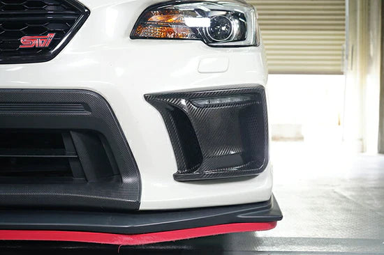 MSP JDM Style Carbon Fiber Fog Light Bezels w/o Fog Light Hole 2018-2021 WRX / 2018-2021 STI