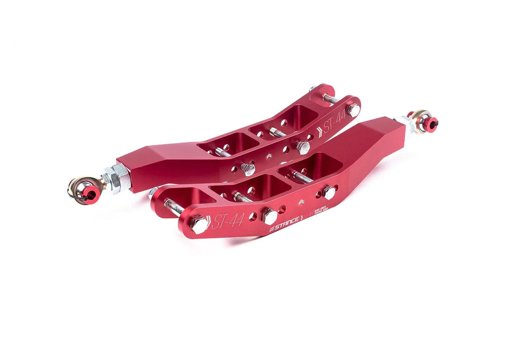 Stance Adjustable Red Lower Control Arms V1 25mm Drop 2015-2021 WRX / STI
