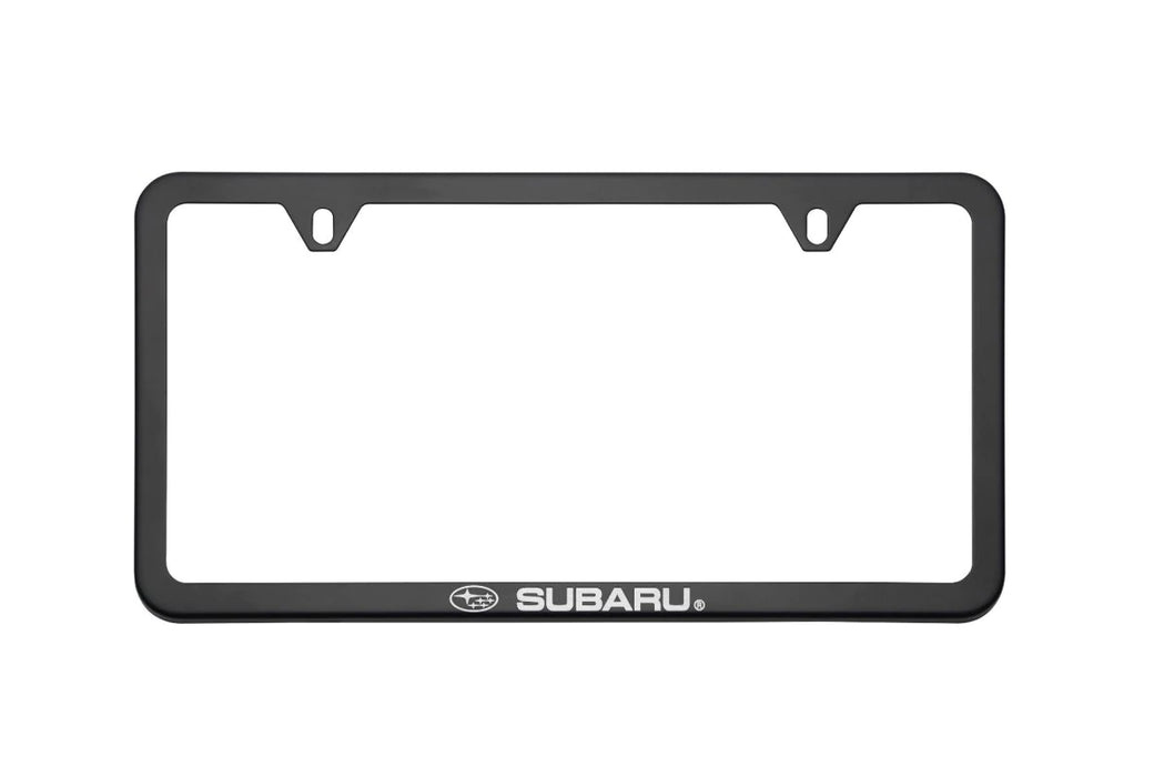 Subaru OEM License Plate Frame Matte Black
