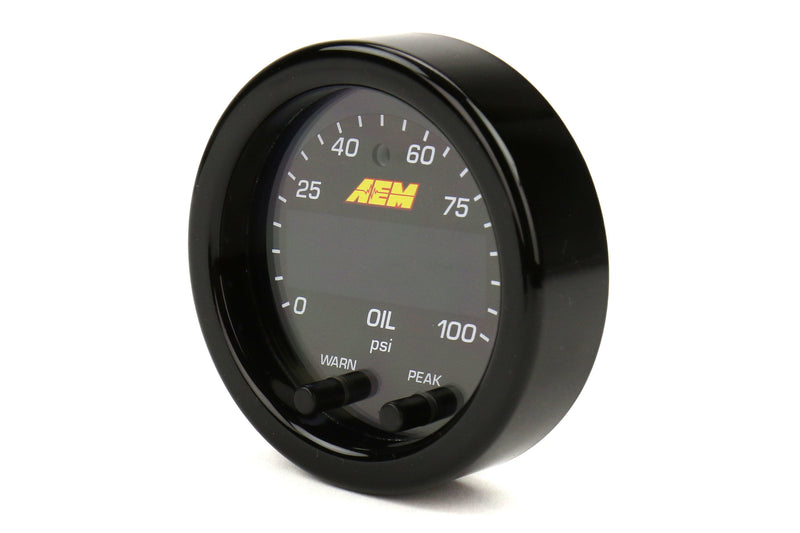 AEM X-Series 52mm Oil Pressure Gauge 0-100PSI