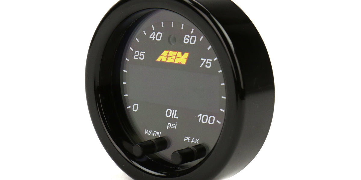 AEM X-Series 52mm Oil Pressure Gauge 0-100PSI — WRXDaily