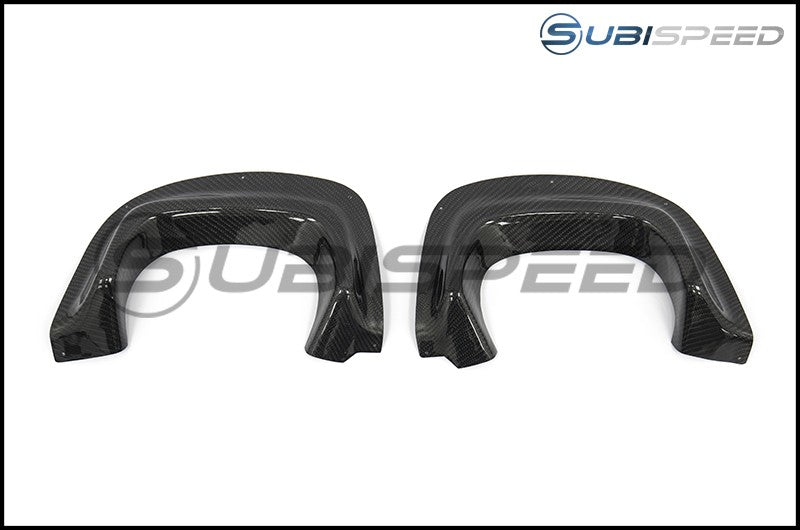 OLM VA Style Carbon Fiber Rear Bumper Exhaust Finishers 2015-2021 WRX/STI