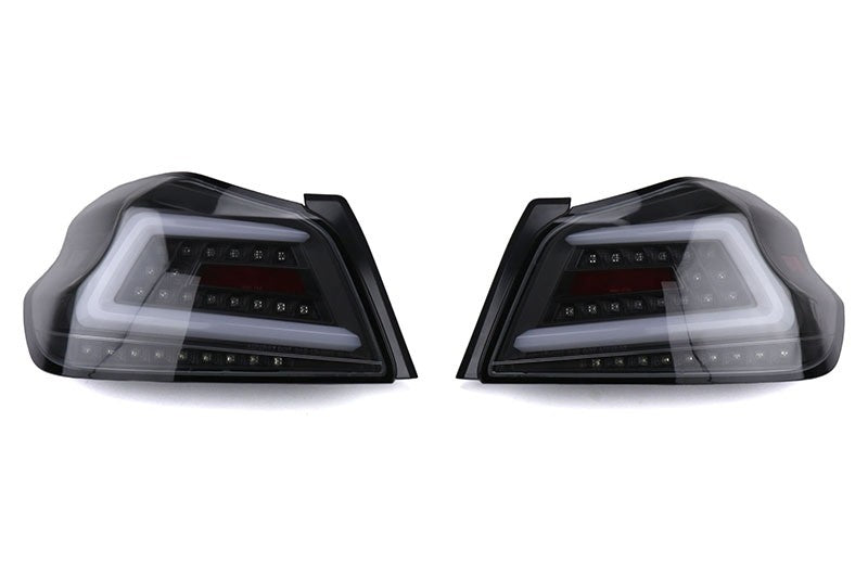 Spec-D Sequential Tail Lights Black Housing w/ Clear Lens 2015-2021 WRX/STI