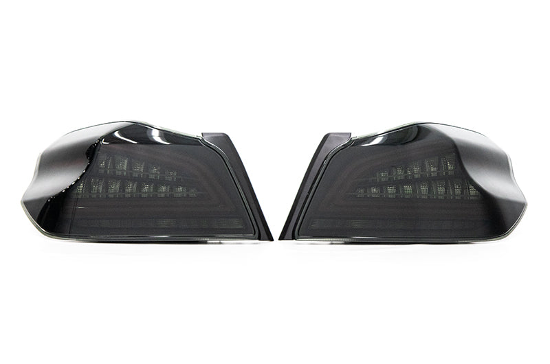 OLM Spec CR Sequential LED Tail Lights Smoked Lens 2015-2021 WRX/STI