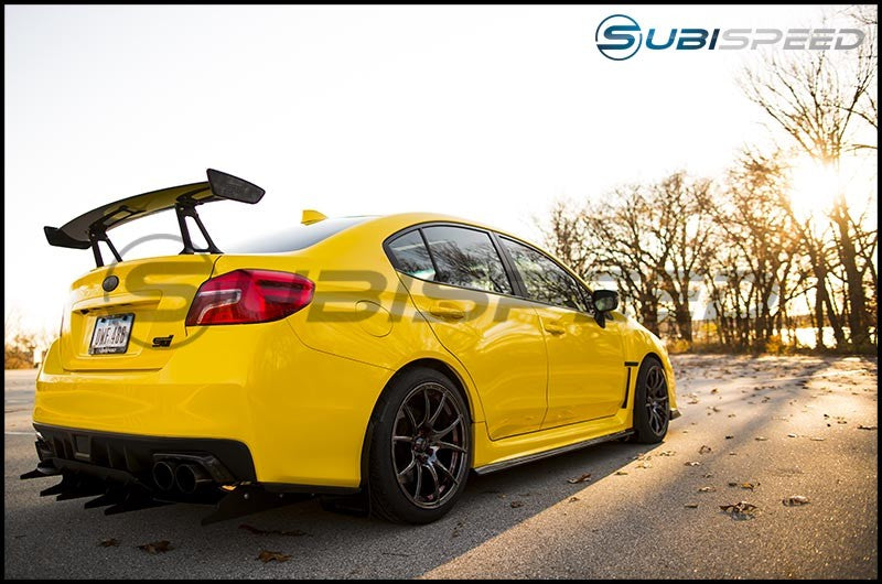 OLM Carbon Fiber Rear Bumper Exhaust Finishers 2015-2021 WRX/STI